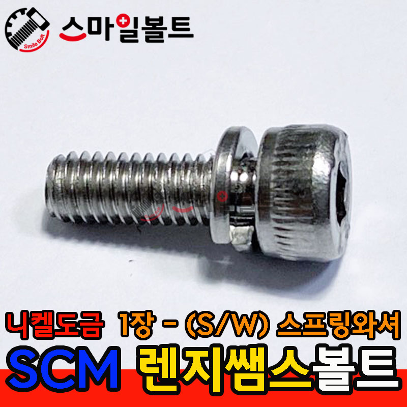 니켈도금 SCM 렌지쌤스 1장 _ (스프링와셔)
