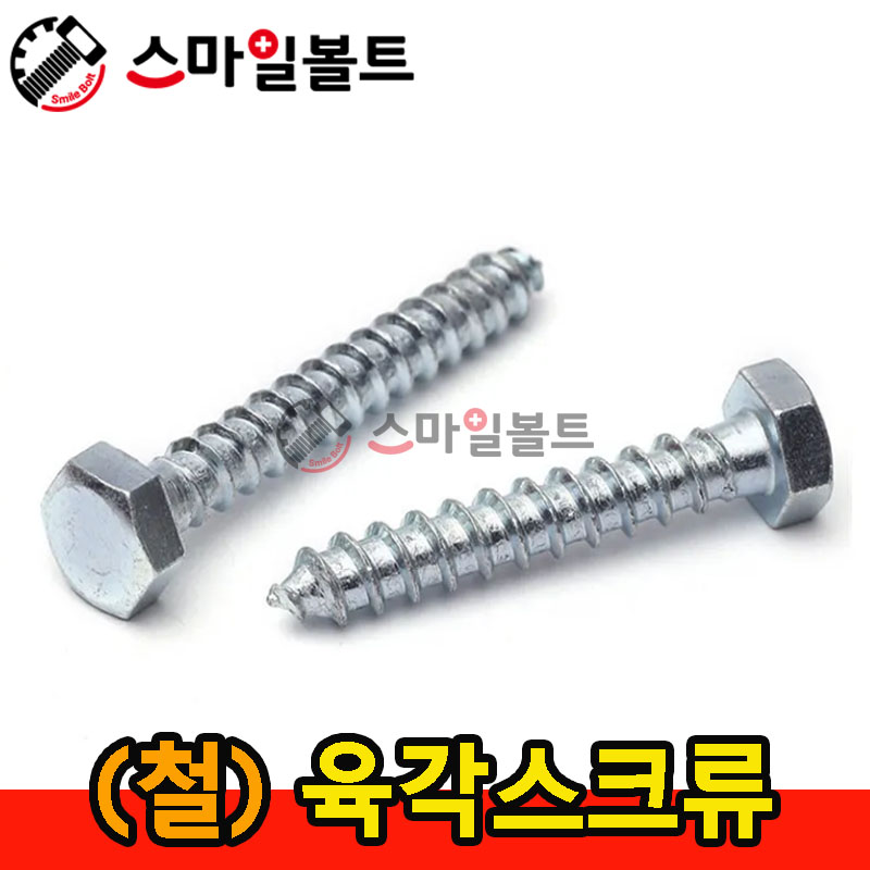 육각스크류 - 래그스크류